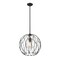 Z-Lite Elle 1 Light Pendant, Matte Black & Clear 1940P16-MB - alternate 7
